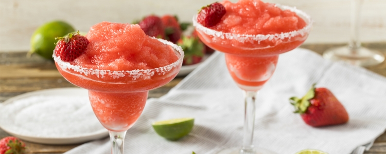 Enjoy union-made tequila drinks - strawberry margarita